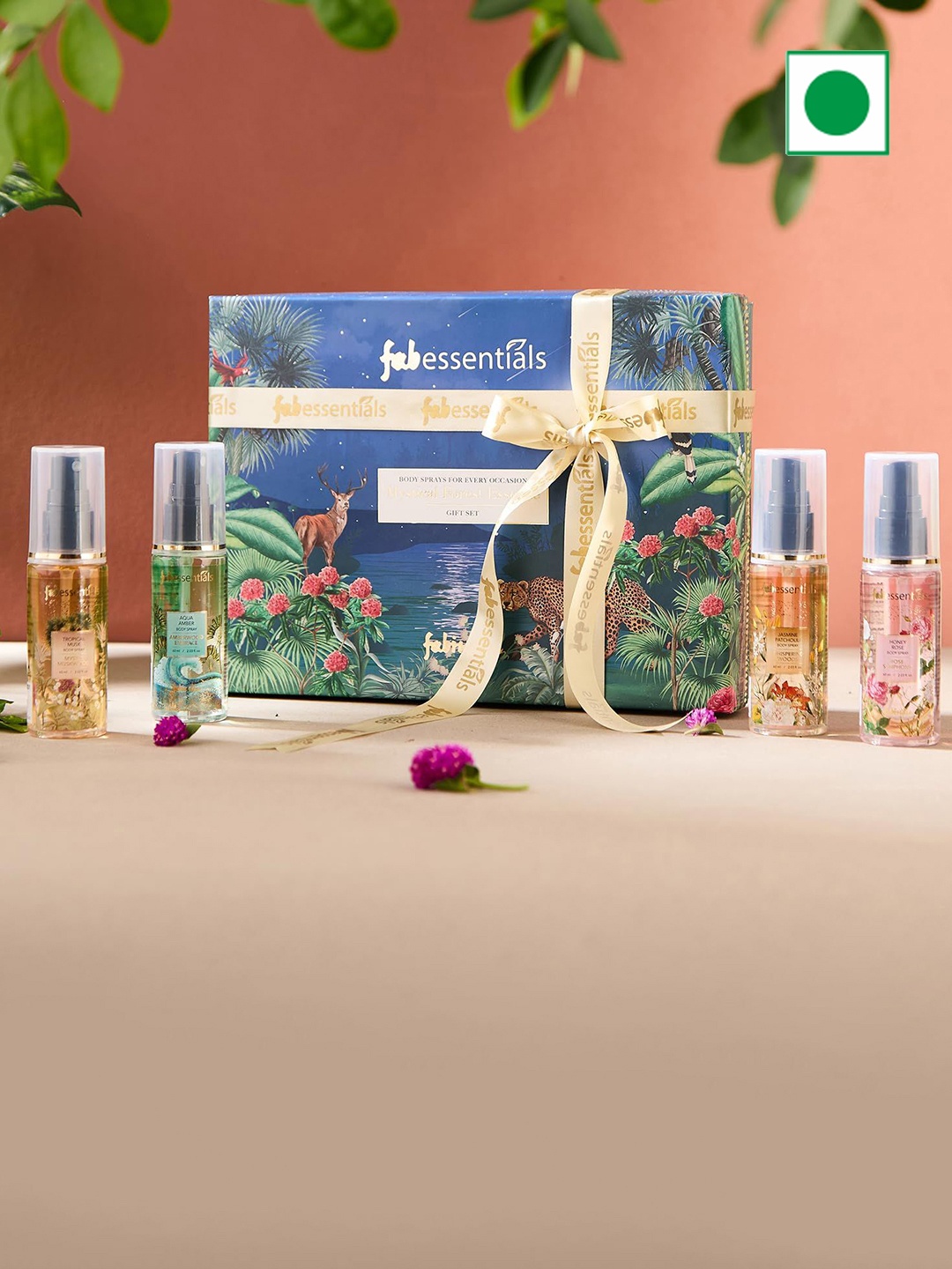 

fabessentials Mystical Forest Essence Set Of 4Body Sprays Gift Set-60 ml each, Blue