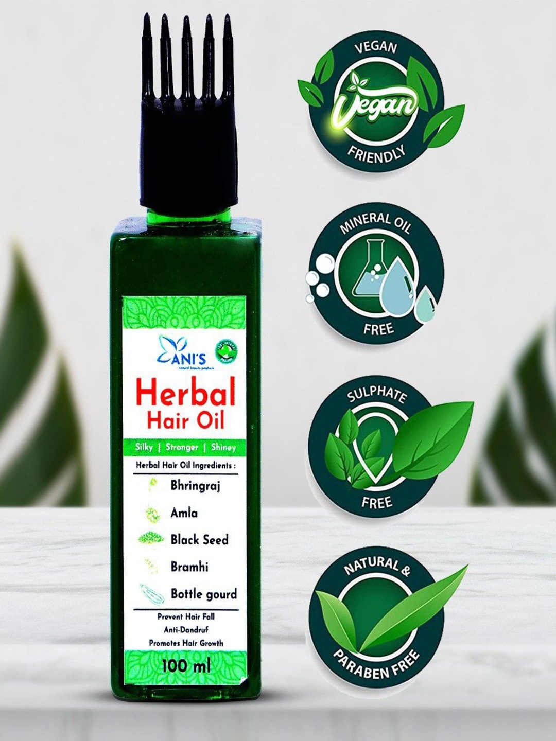 

ANI'S Herbal Hair Oil - 100ml, Transparent