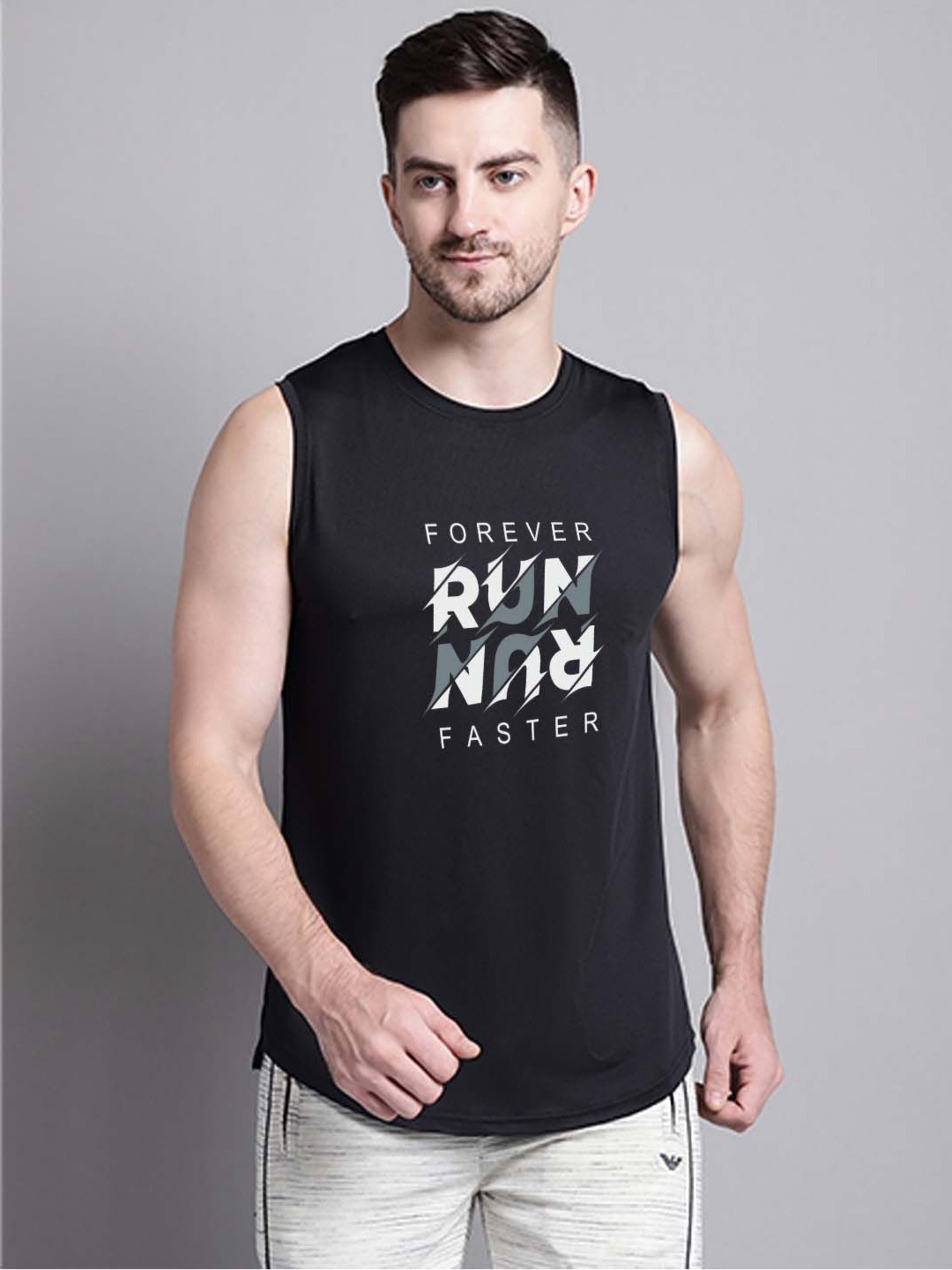 

Friskers Men Cut Outs T-shirt, Black