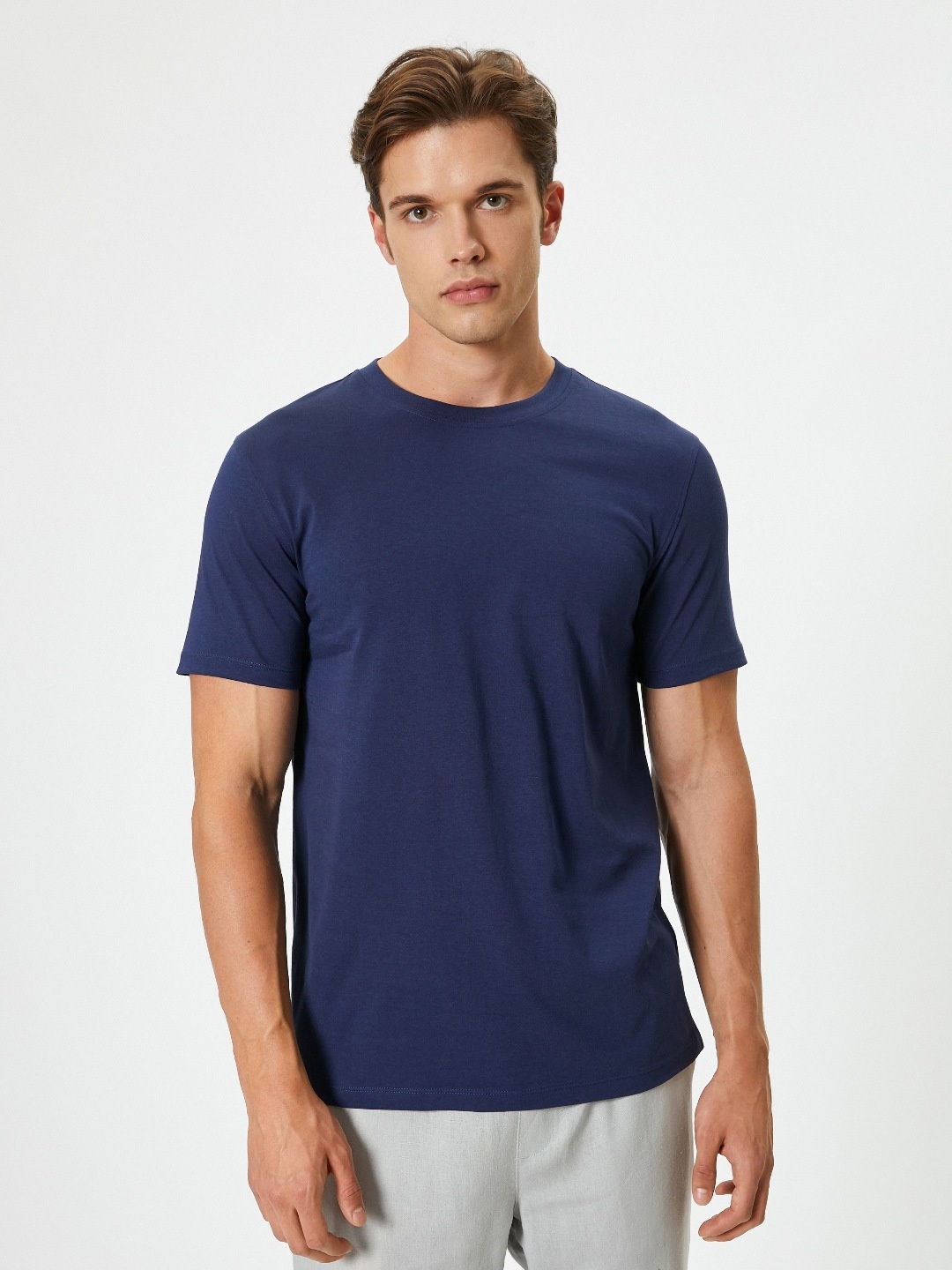 

Koton Men Pockets Slim Fit T-shirt, Navy blue