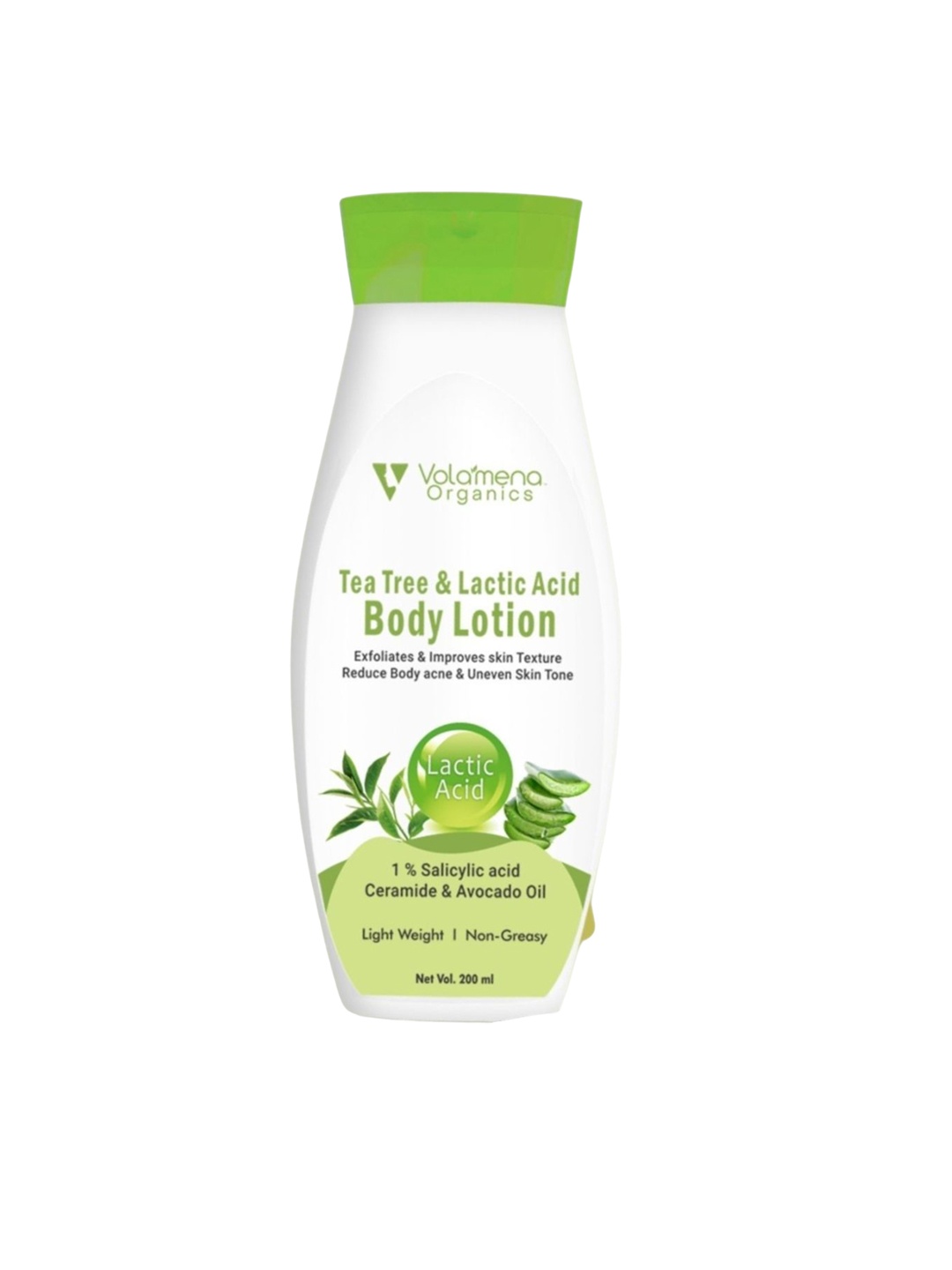 

Volamena Organics Tea Tree & Lactic Acid Body Lotion 200ml, White