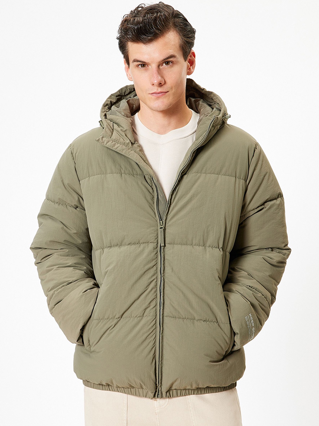 

Koton Men Padded Jacket, Khaki