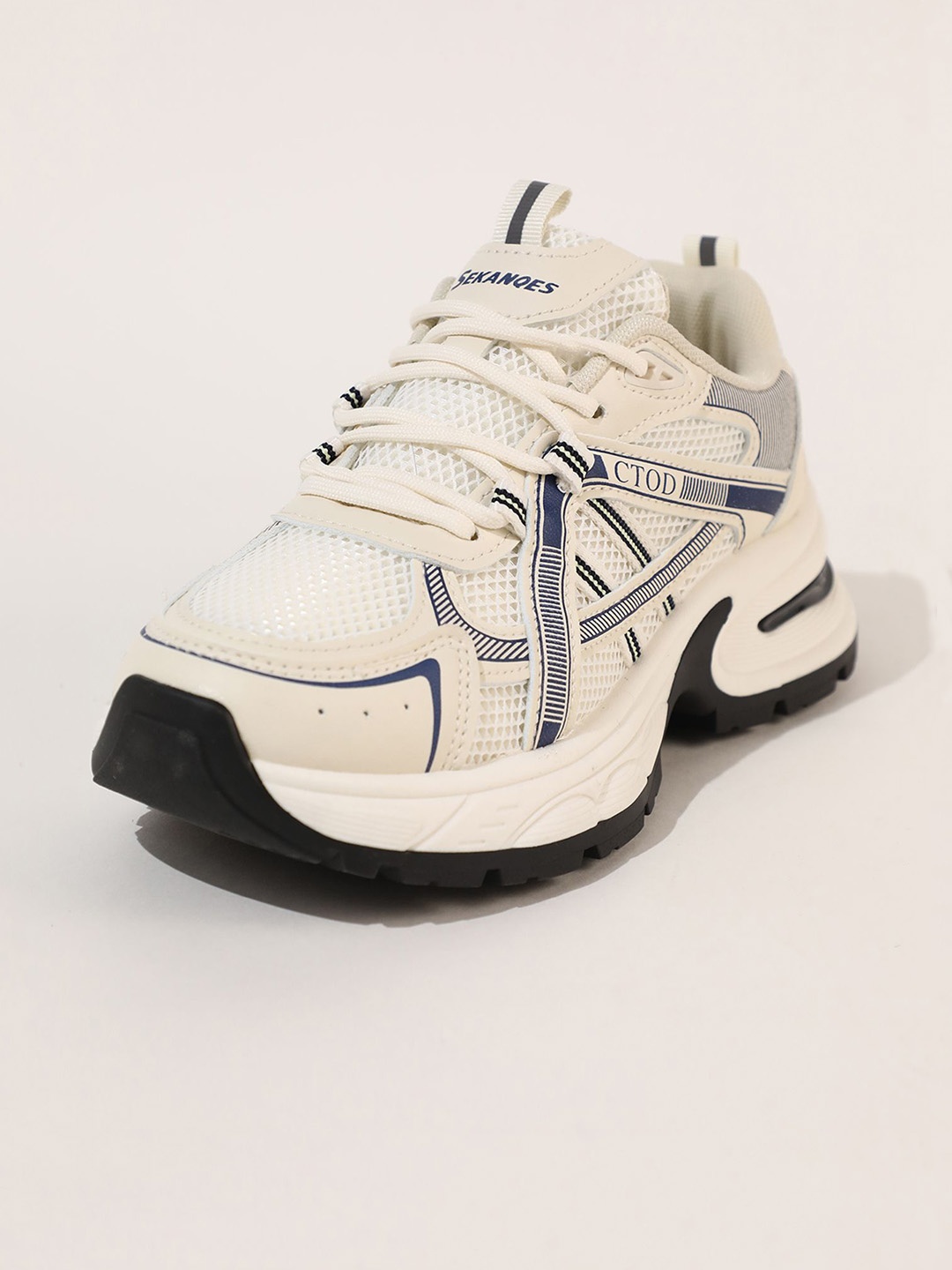 

LULU & SKY Women Colourblocked PU Sneakers, Beige