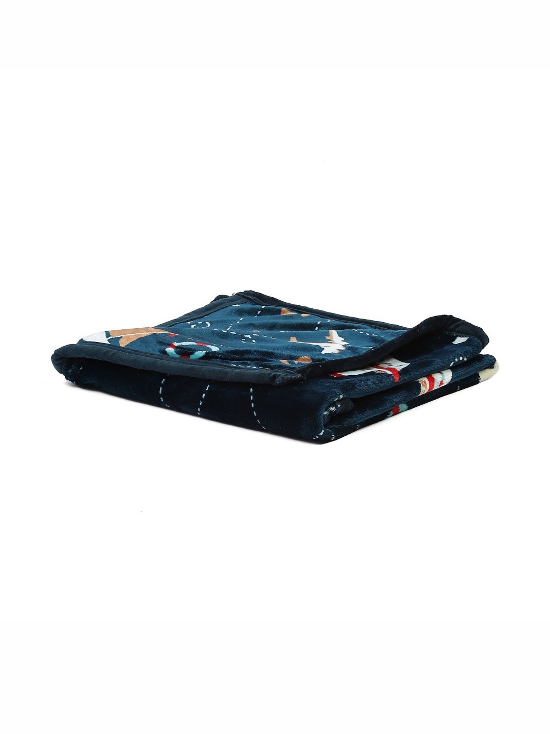

Monte Carlo Navy Blue & White Mild Winter 600 GSM Single Bed Blanket