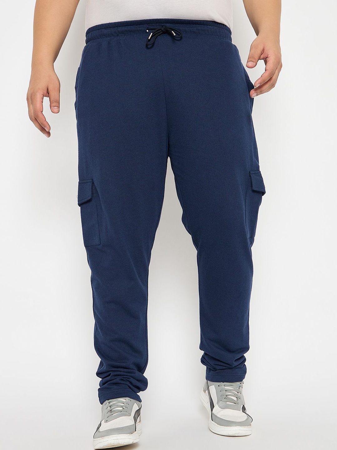 

Adobe Men Mid-Rise Track Pant, Navy blue