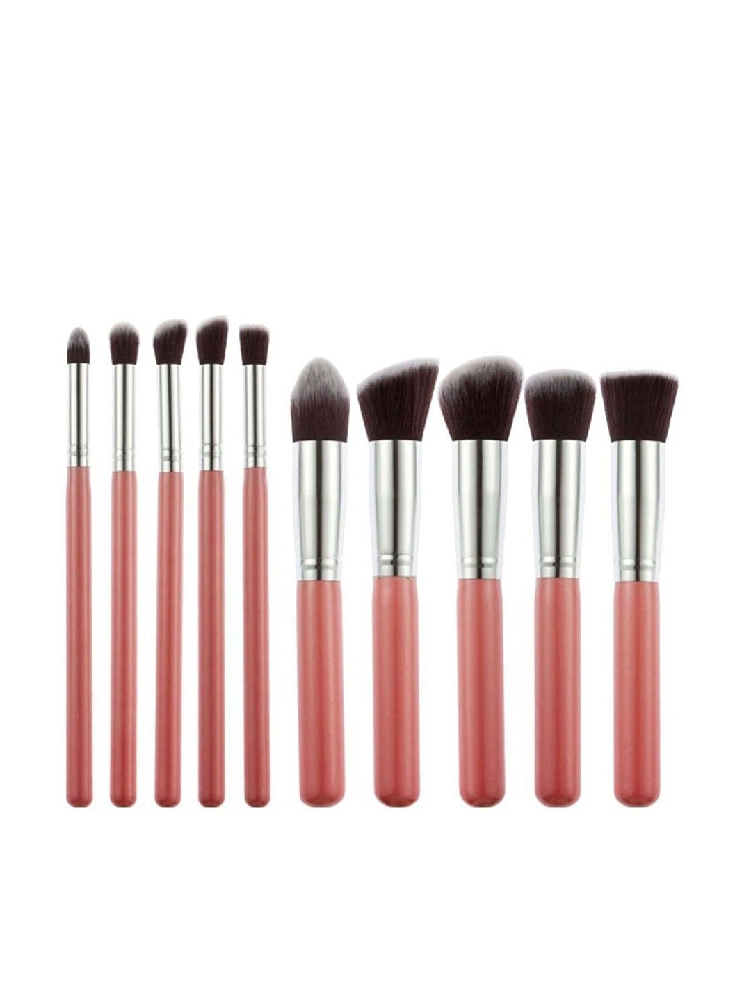 

Yoana Set Of 10 Professional Makeup Brush, Pink