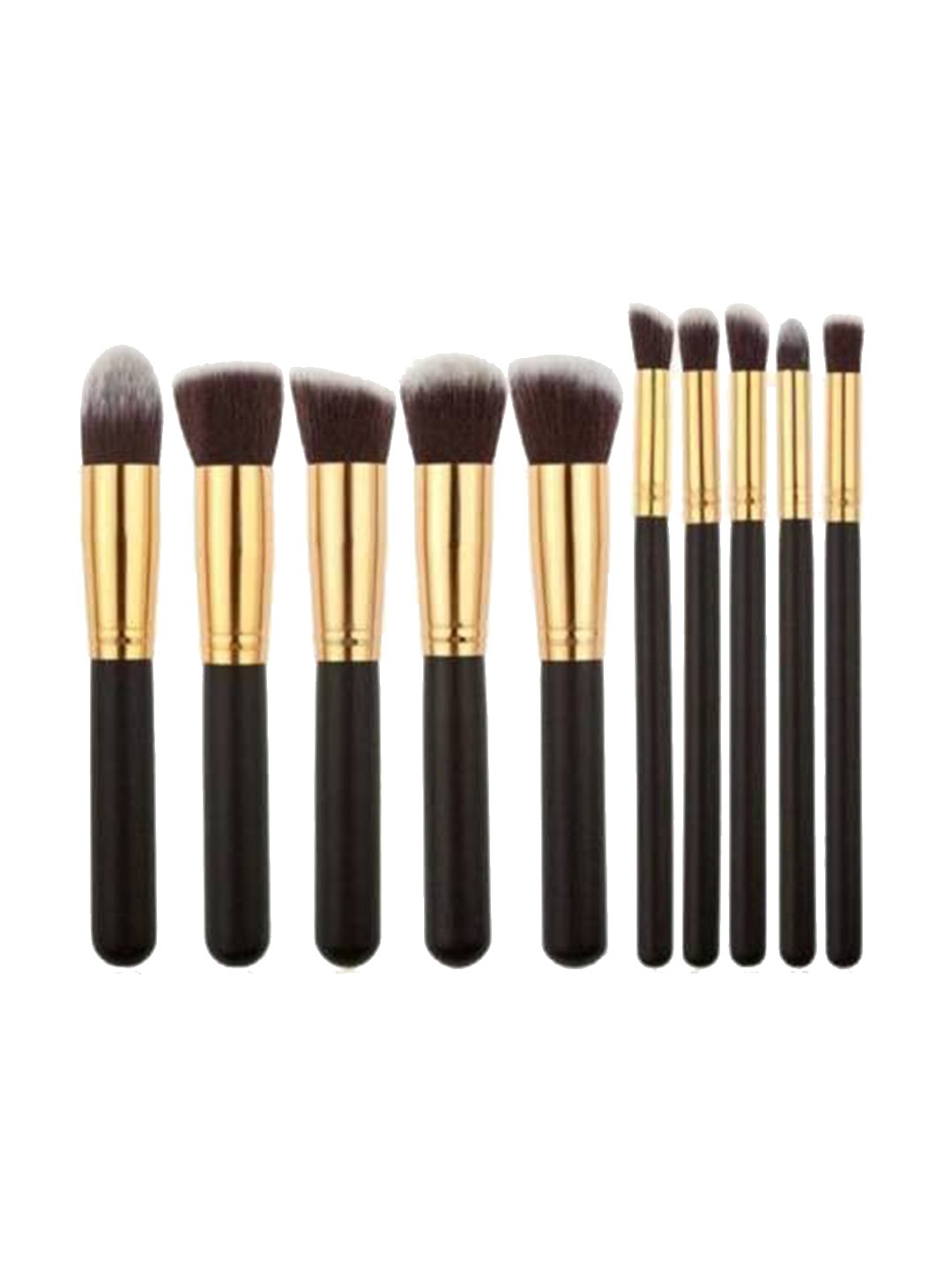 

Yoana Set of 10 Makeup Brush Cosmetics Blush & Foundation Blush Brush, Black