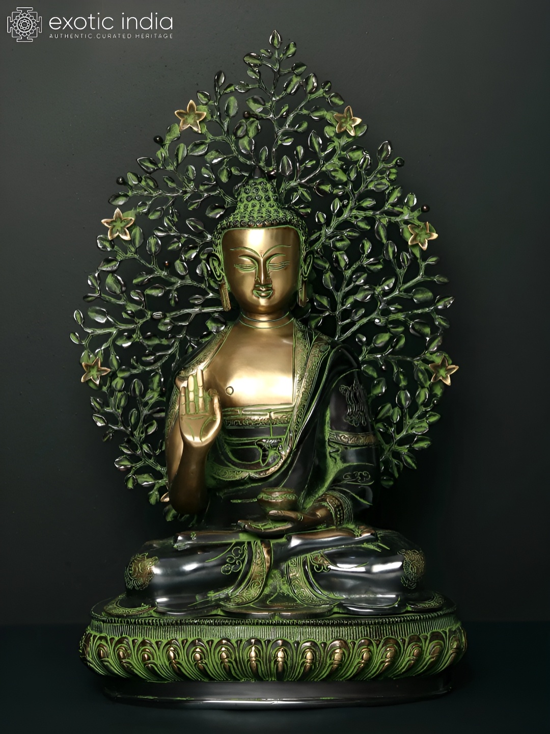 

Exotic India Green Religious Idol Showpiece