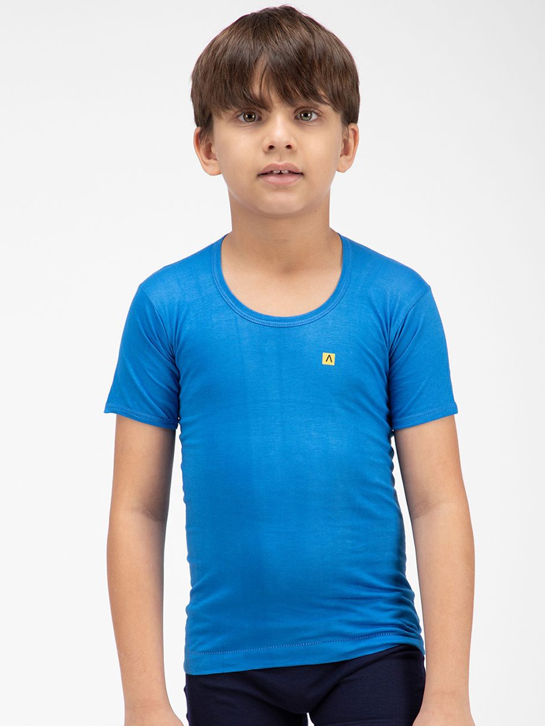 

AMUL COMFY Boys Round Neck Innerwear Vests, Blue