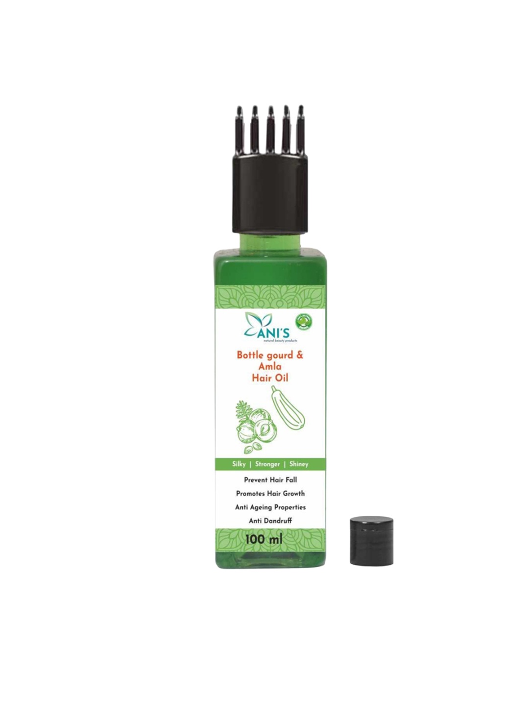 

ANI'S Bottle Gourd(Lauki) & Amla Hair Oil For Silky & Shiny Hair-100ml, Green