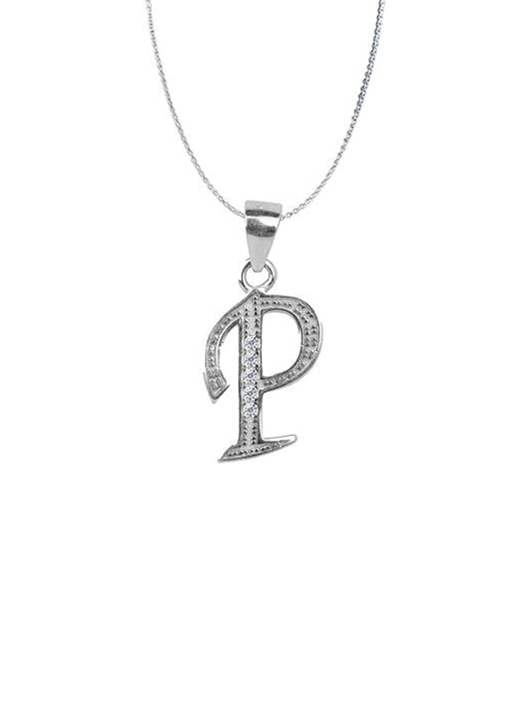 

Paavni Rhodium-Plated Contemporary Pendants, Silver
