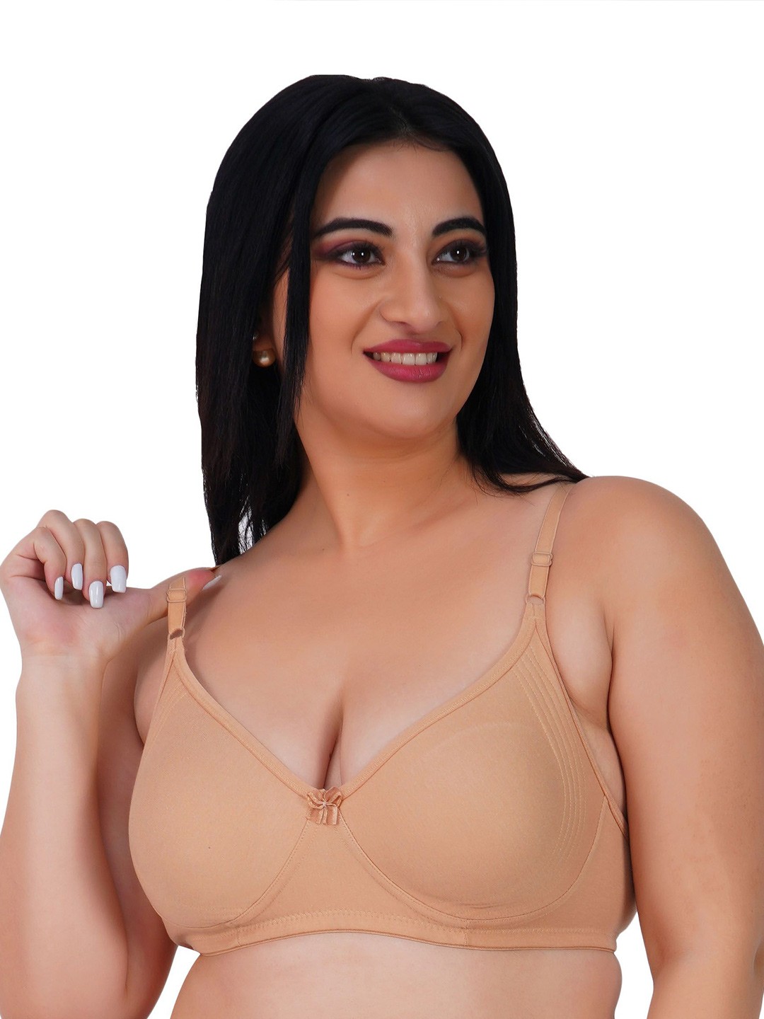 

LADYLAND Medium Coverage Non Padded Bra, Beige