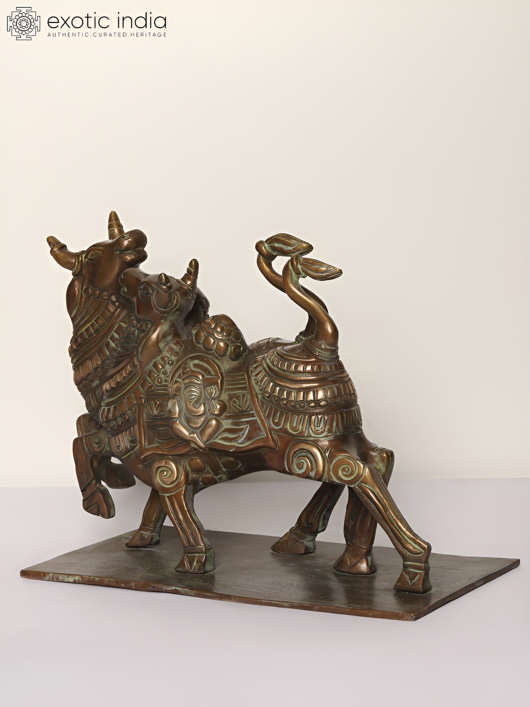 

Exotic India Brown Figurine Showpiece