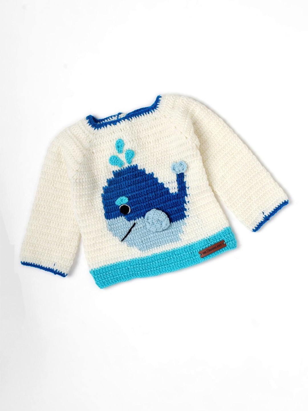 

The Original Knit Unisex Kids Animal Pullover, Off white