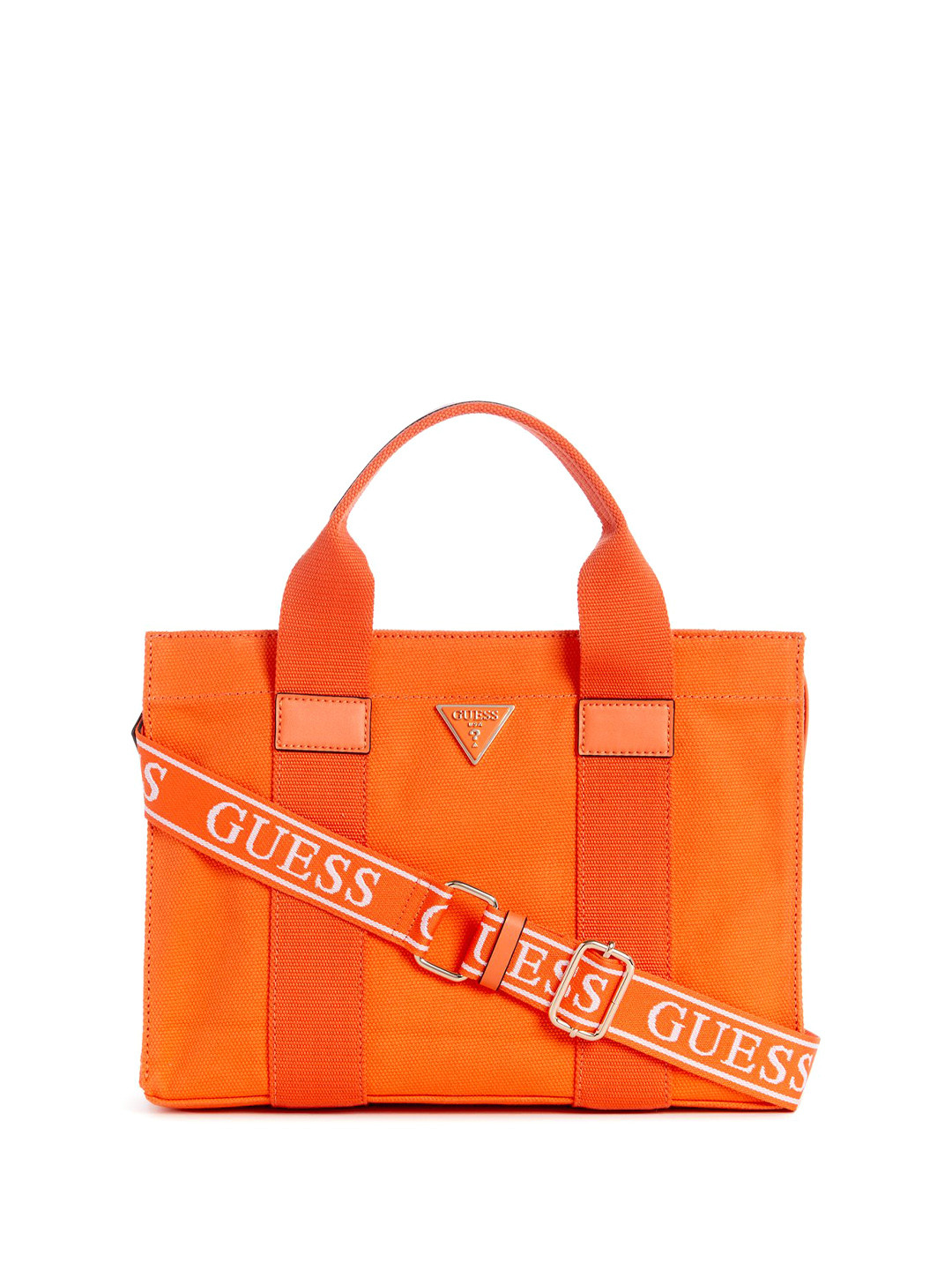 

GUESS Solid Oversized Structured Handheld Bag, Orange