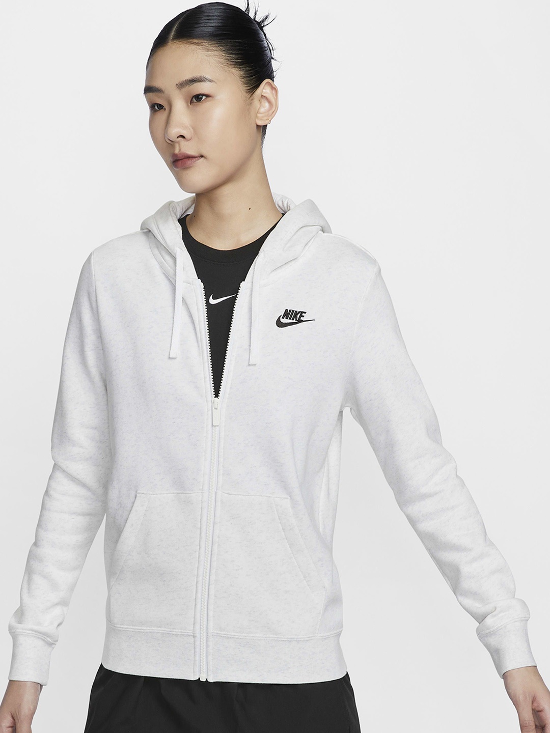 

Nike Sportswear Club Fleece Women's Full-Zip Hoodie Jacket, White