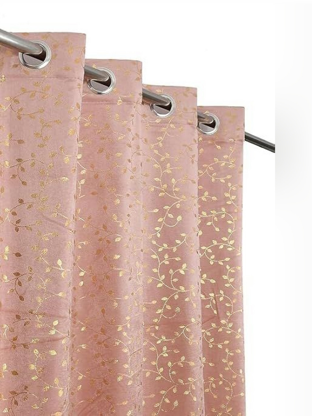 

Banchmark Home Furnishings Pink & Yellow Set of 2 Floral Long Door Curtain