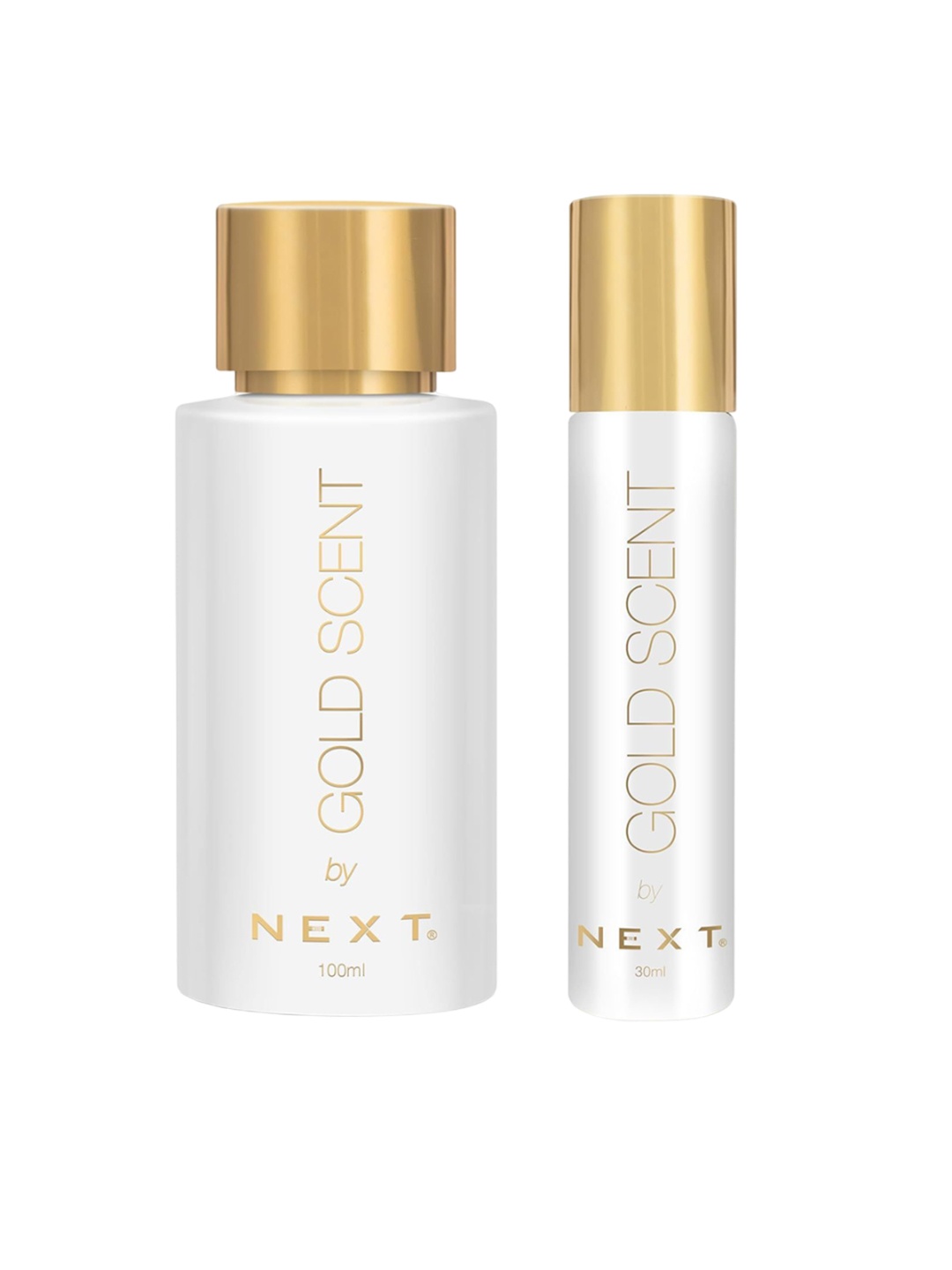 

NEXT CARE Set Of 2 Gold Scent Perfumes- 100ml & 30ml, White