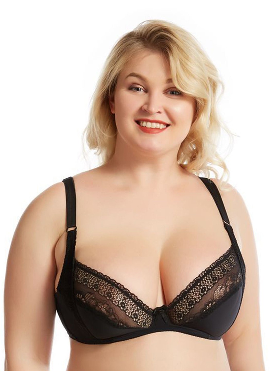 

LULU & SKY Bra Medium Coverage, Black