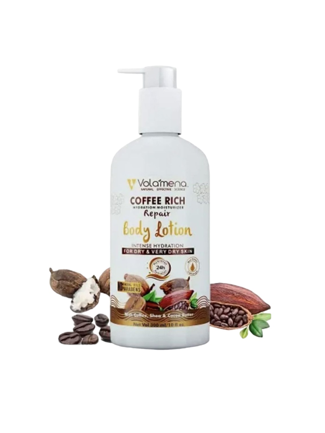 

Volamena Coffee Rich Hydration Moisturizer Body Lotion 300 ml, White