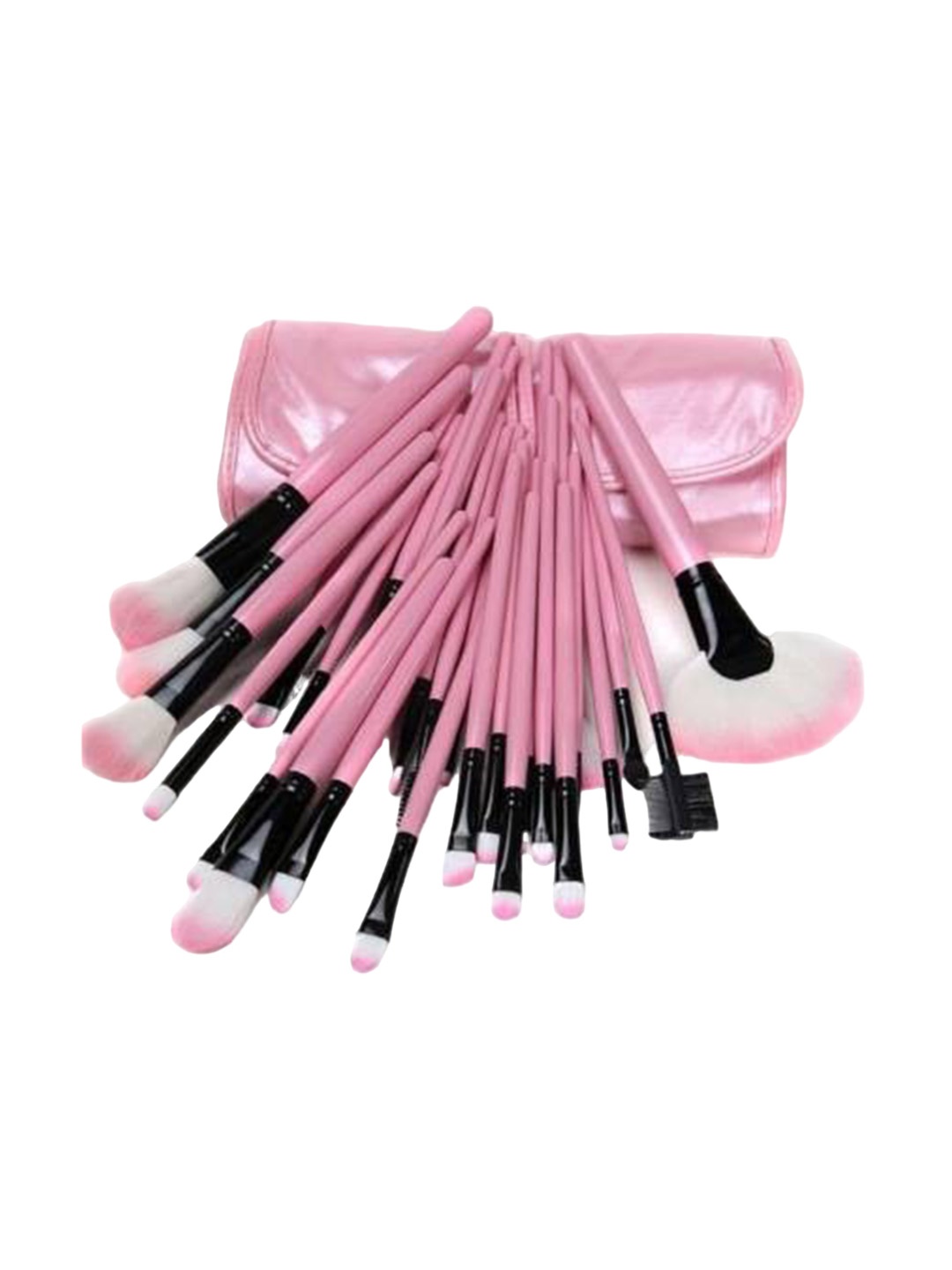 

Yoana Set Of 24 Makeup Brushes With Pouch, Pink