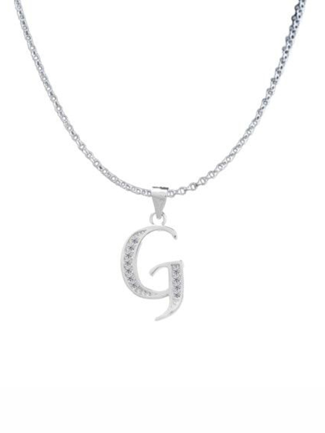 

Paavni Rhodium-Plated Contemporary Pendants, Silver