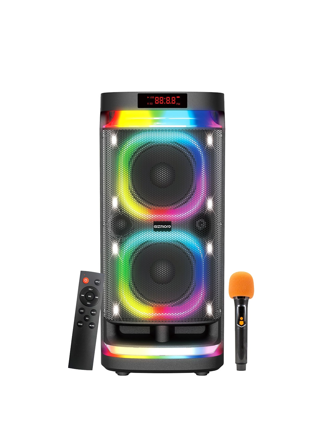 

GIZMORE 220W Thunder DJ Trolley Party Speaker, Black