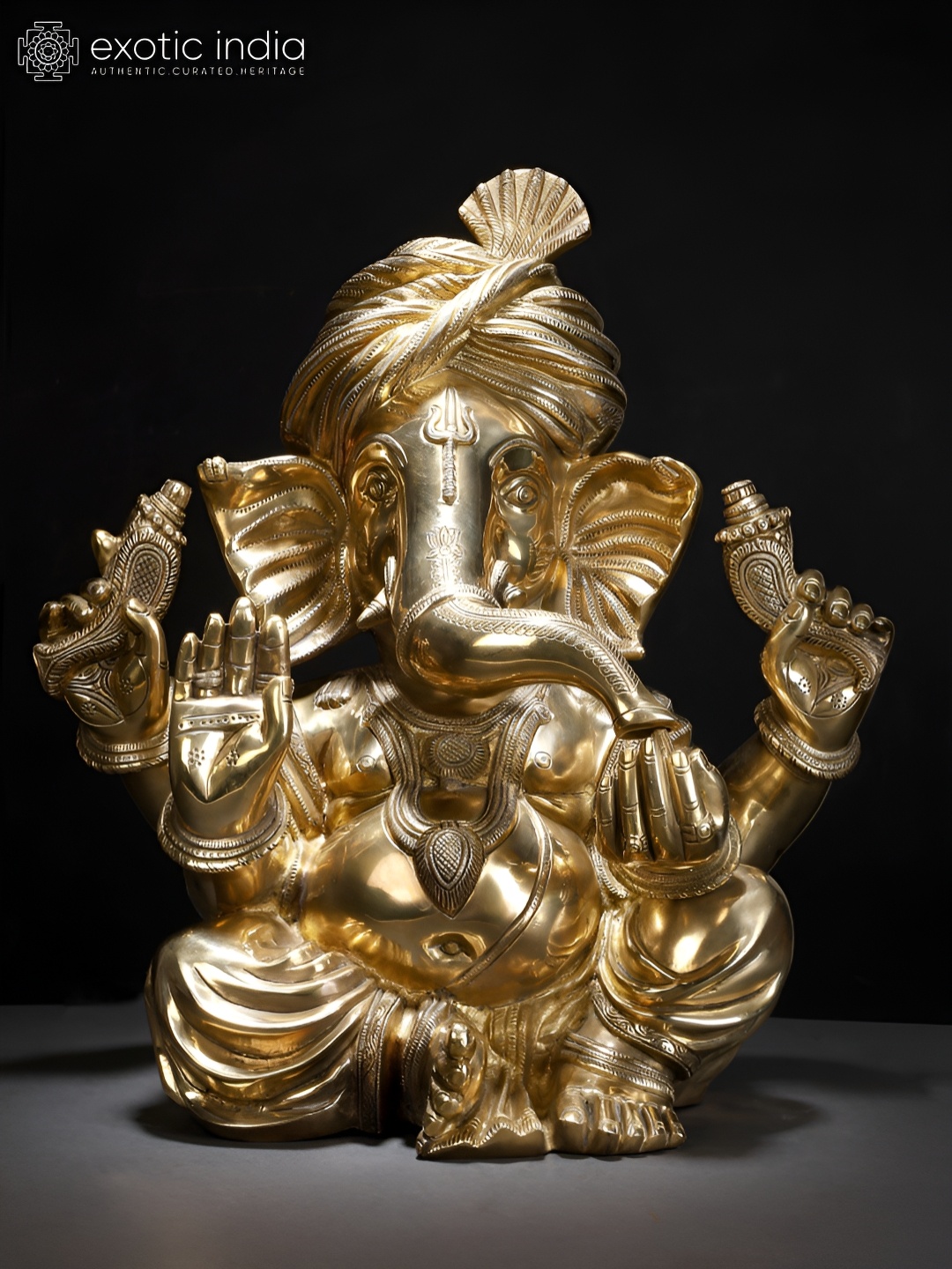 

Exotic India Gold-Toned Idol Showpiece