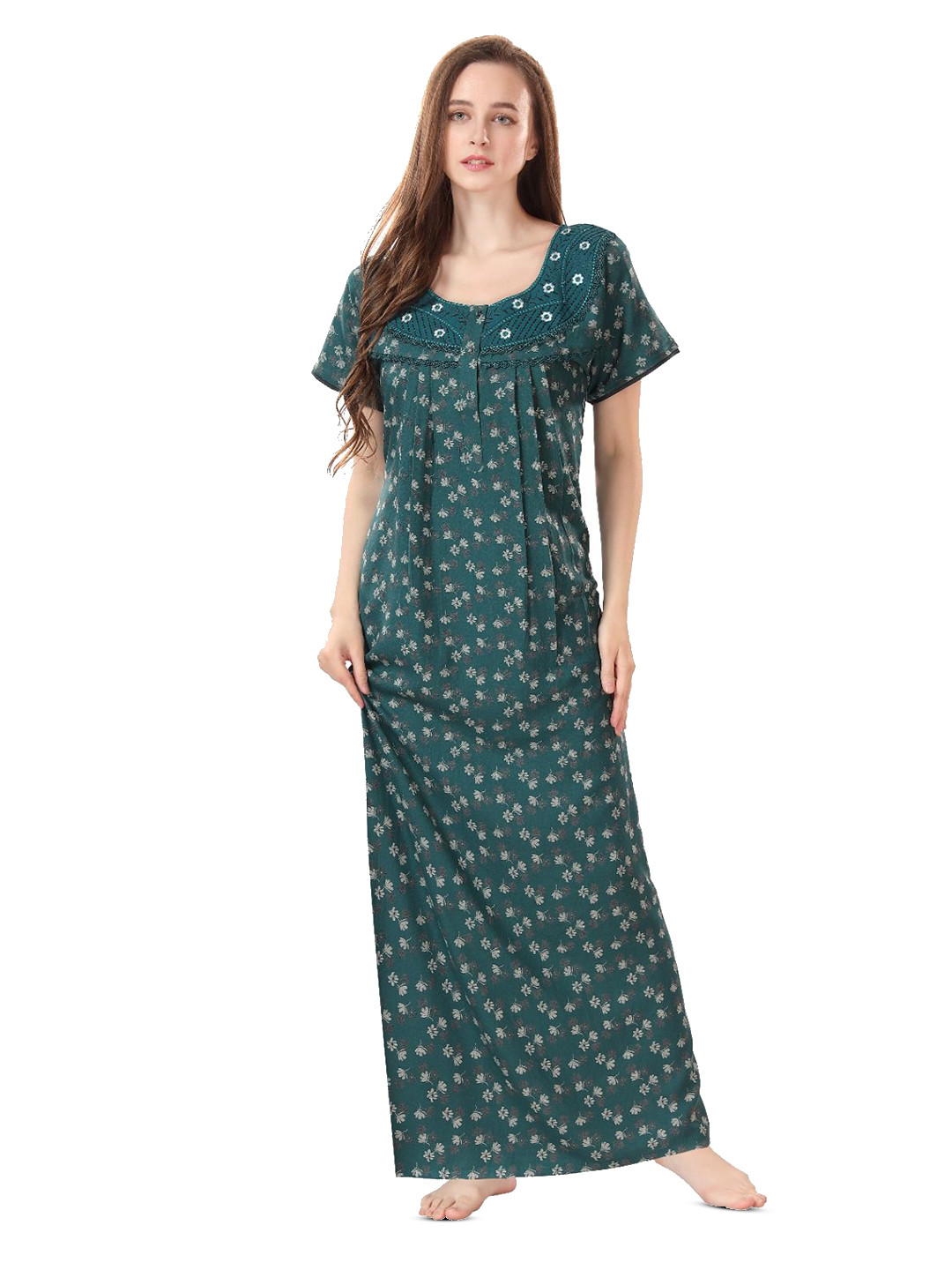 

Soulemo Printed Maxi Nightdress, Green