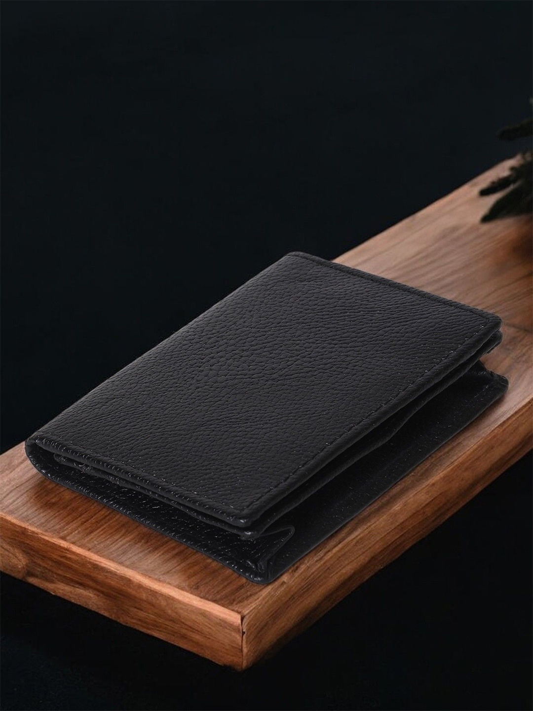 

SAMTROH Men PU Card Holder, Black