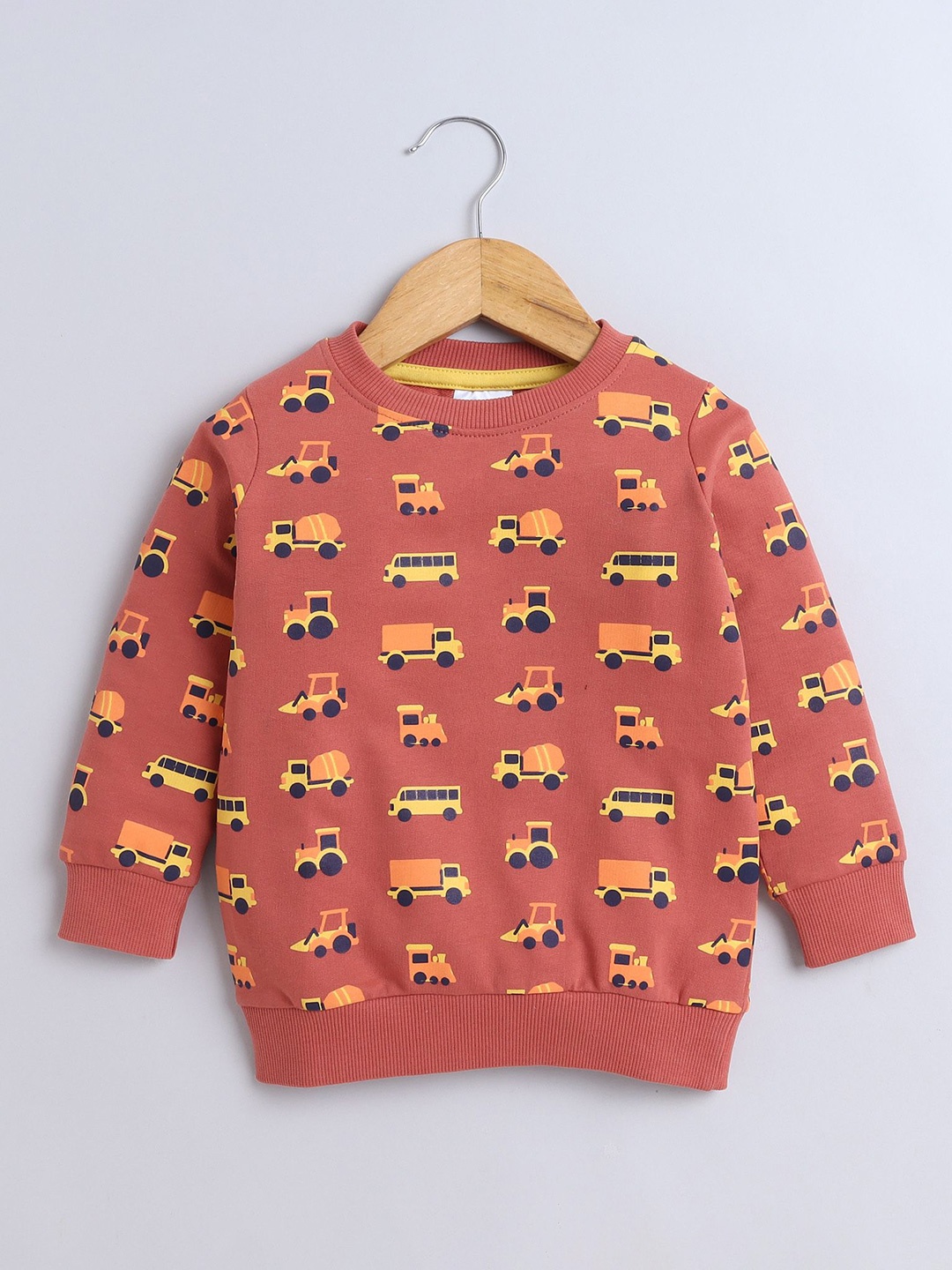 

BUMZEE Boys Printed Sweatshirt, Pink