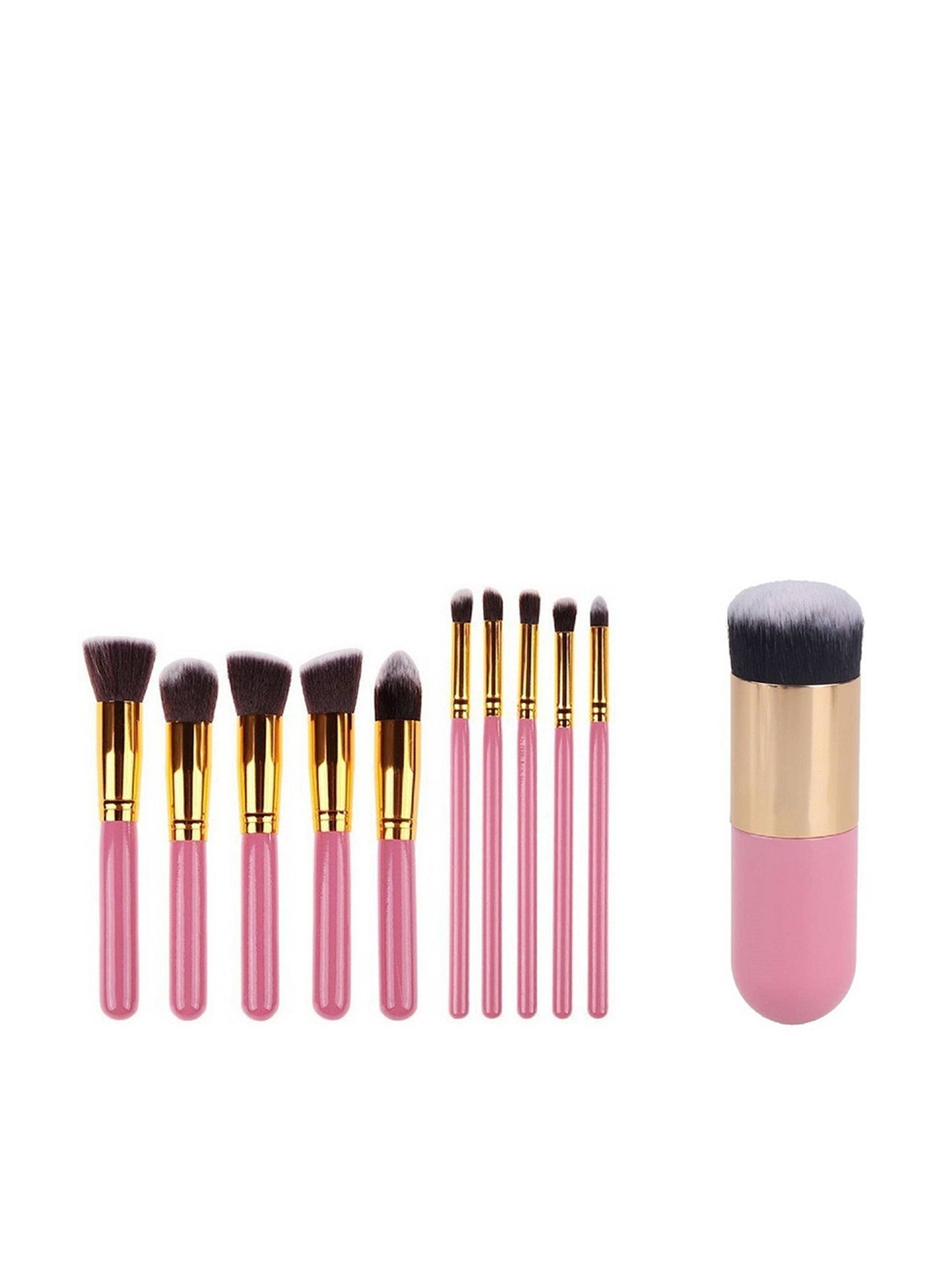 

Yoana Set of 11 Professional Makeup Brushes, Pink