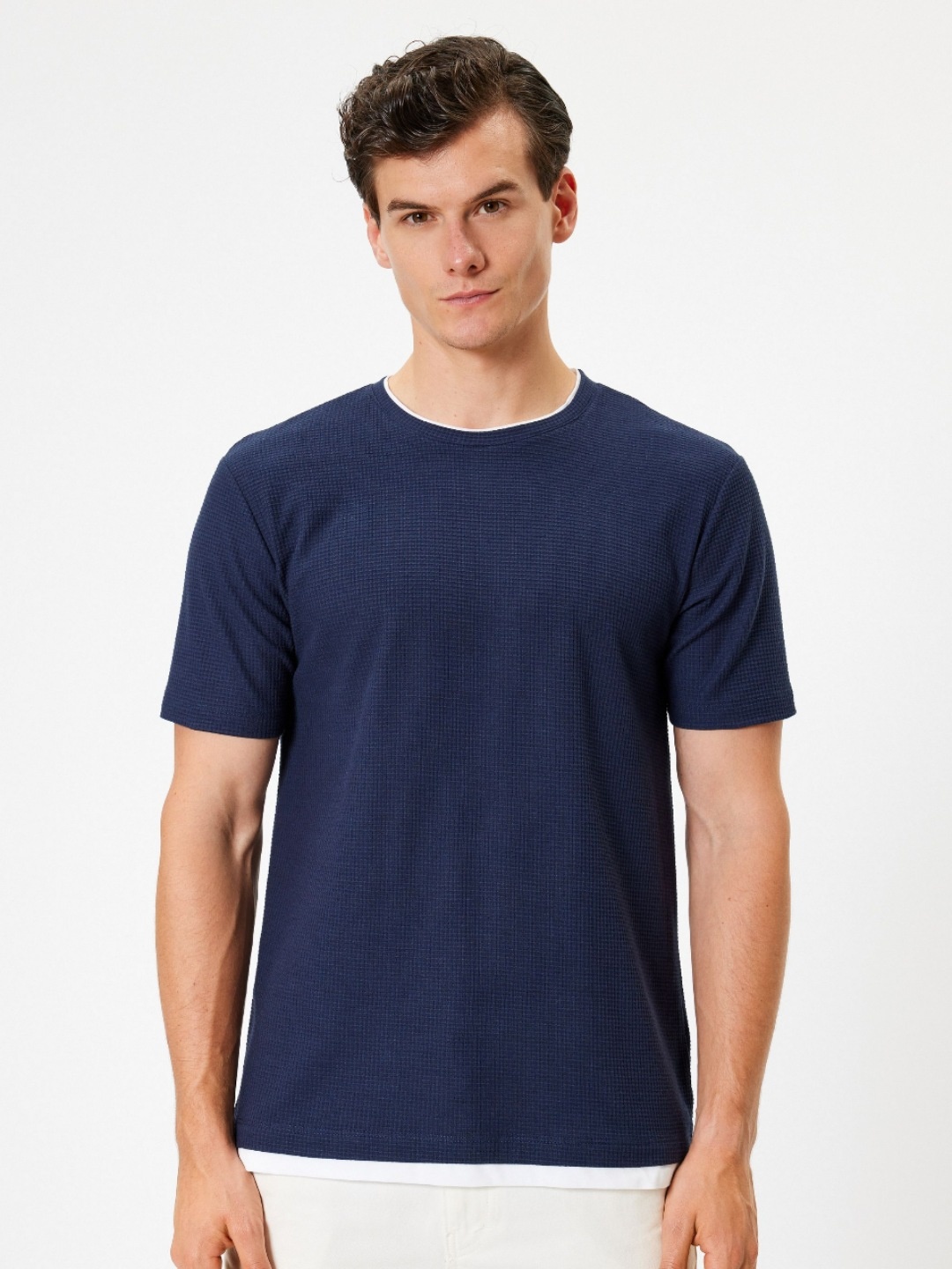 

Koton Men Pockets Slim Fit T-shirt, Navy blue