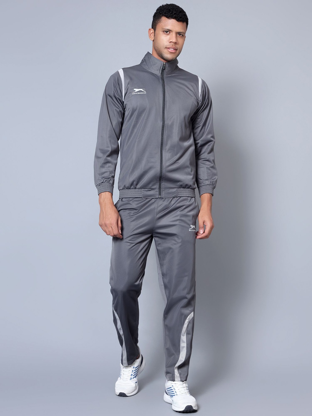 

Shiv Naresh Spread Collar Tracksuits, Grey