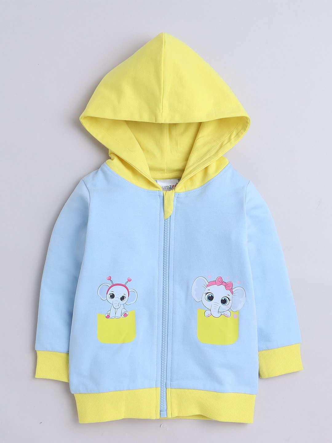 

BUMZEE Girls Hooded Sweatshirt, Blue