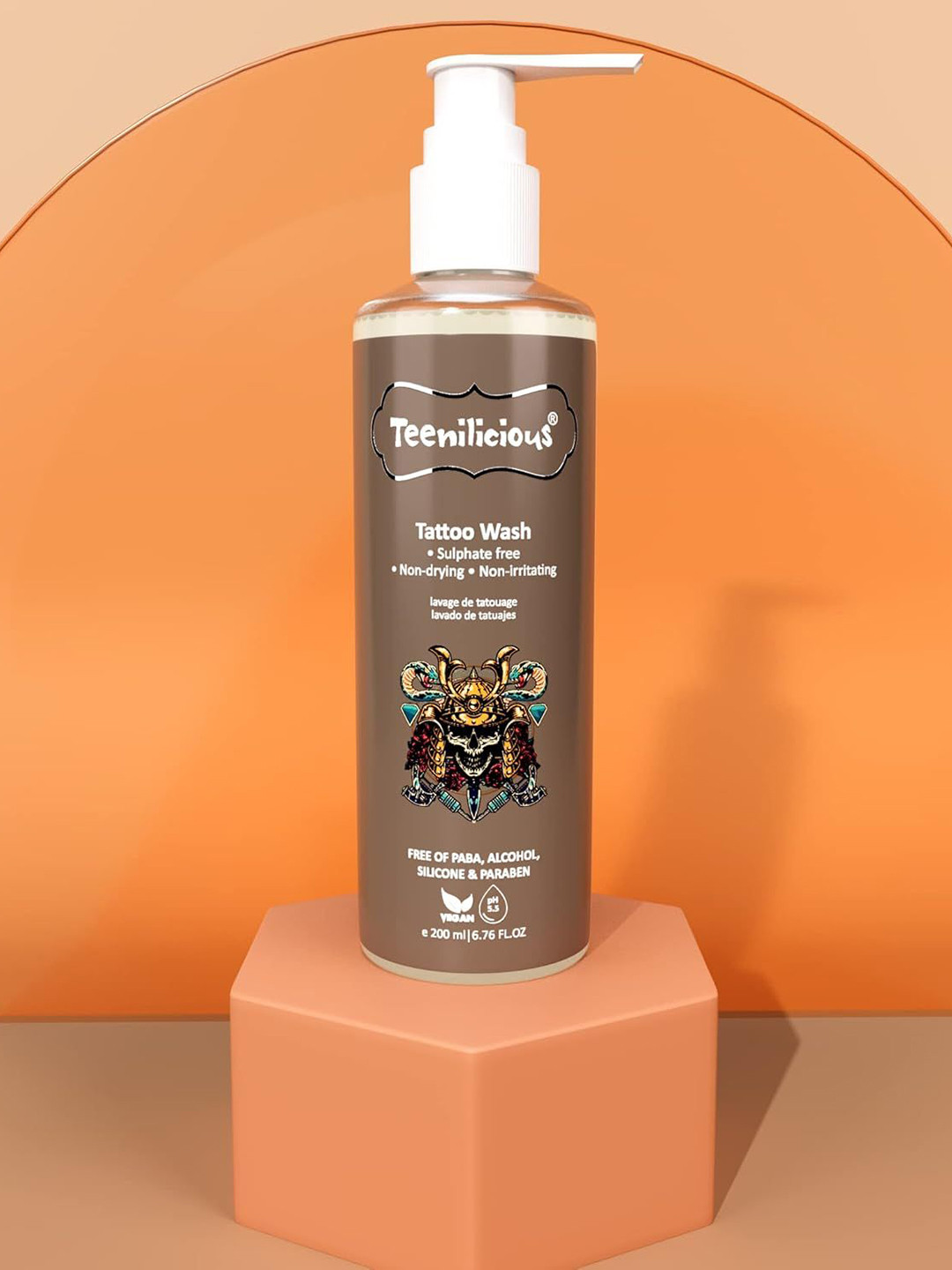 

Teenilicious Tattoo Sulphate Free Non Drying & Irritating Wash- 200ml, Black