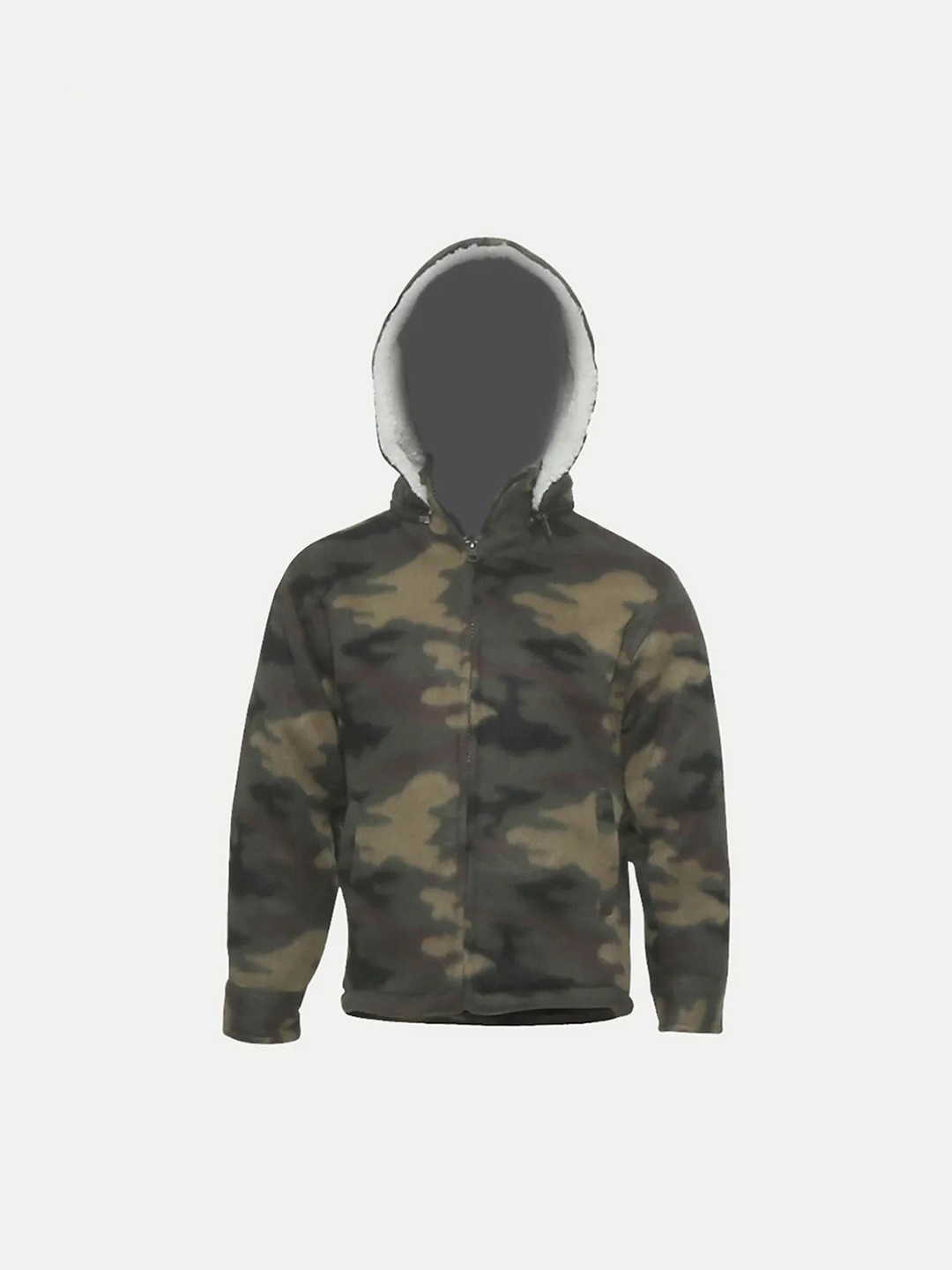 

BAESD Boys Camouflage Printed Sporty Hooded Jacket, Brown