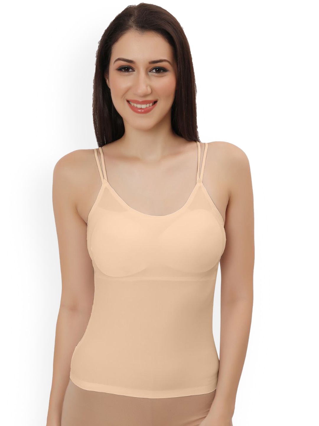 

Bella Voste Lightly Padded Quick Dry Camisoles, Beige