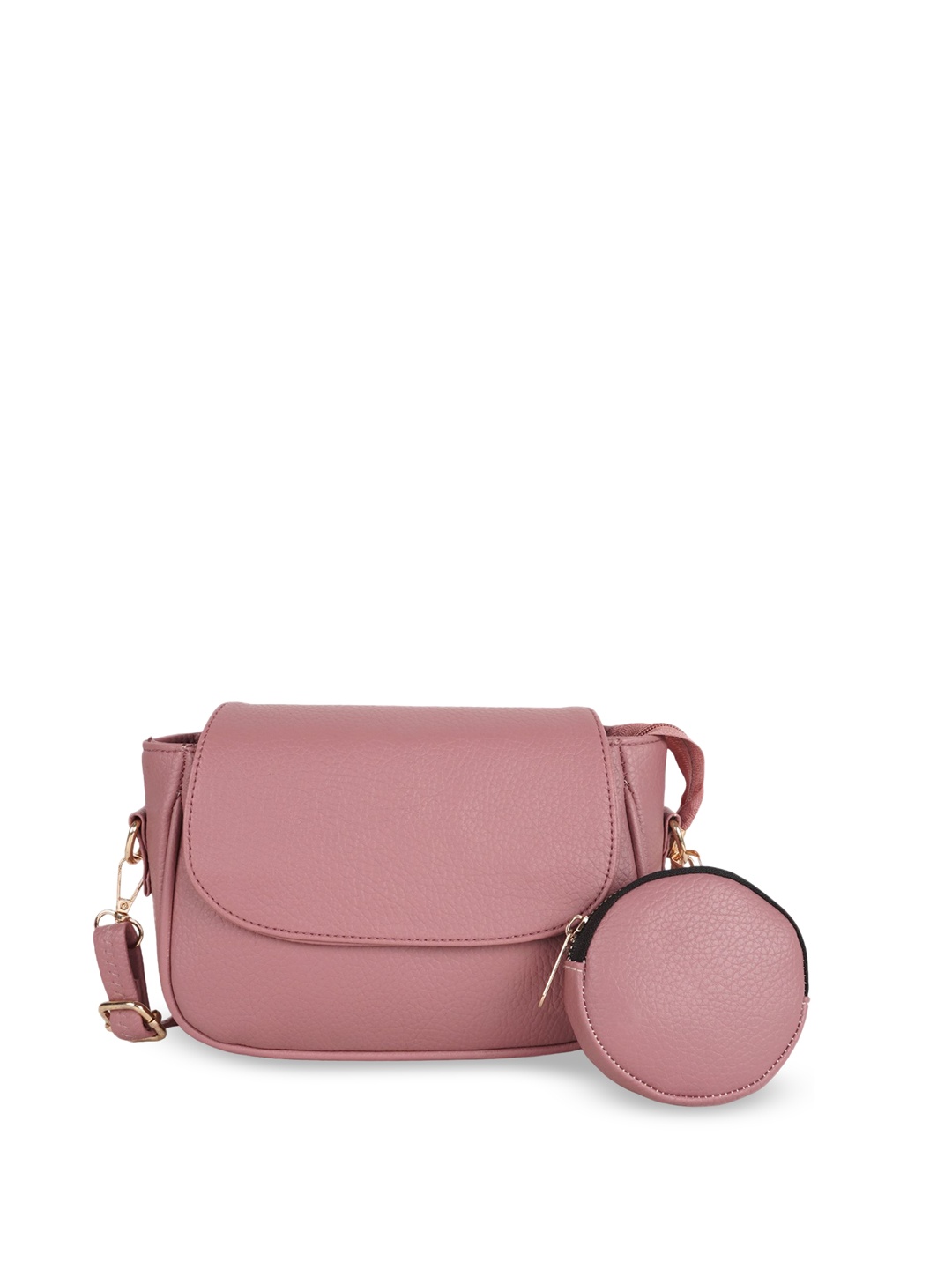 

YOYOWING PU Half Moon Sling Bag, Pink