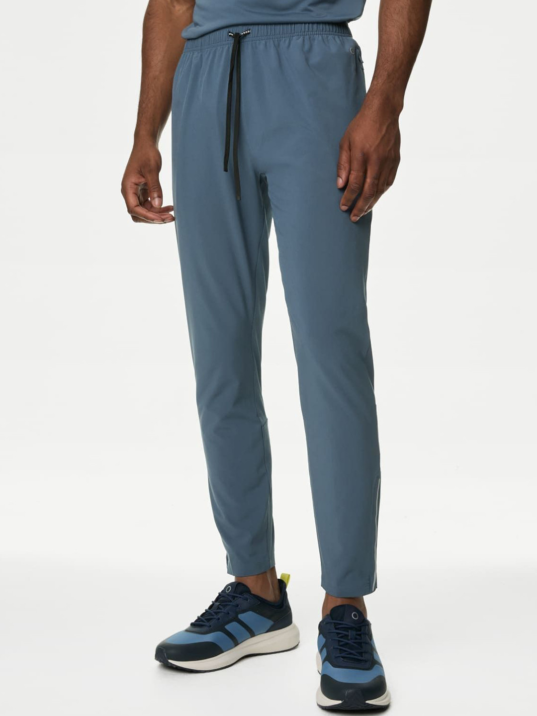 

Marks & Spencer Men Mid Rise Joggers, Blue