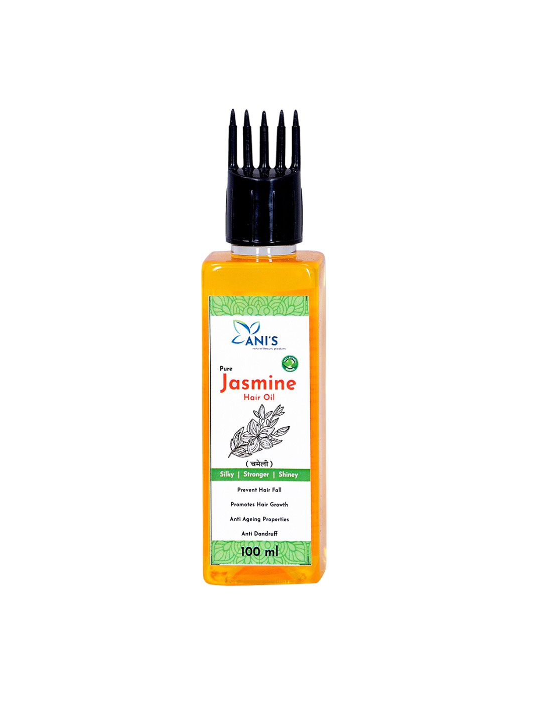 

ANI'S Pure Jasmine Hair Oil For Strong & Silky Hairs - 100ml, Orange