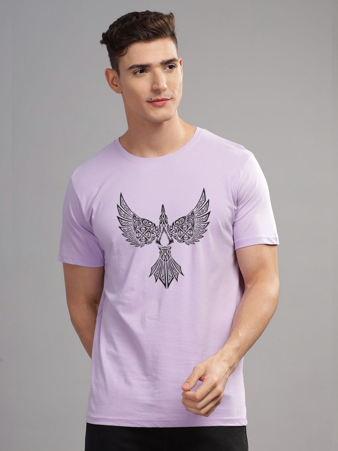 

ADRO Men Printed T-shirt, Purple