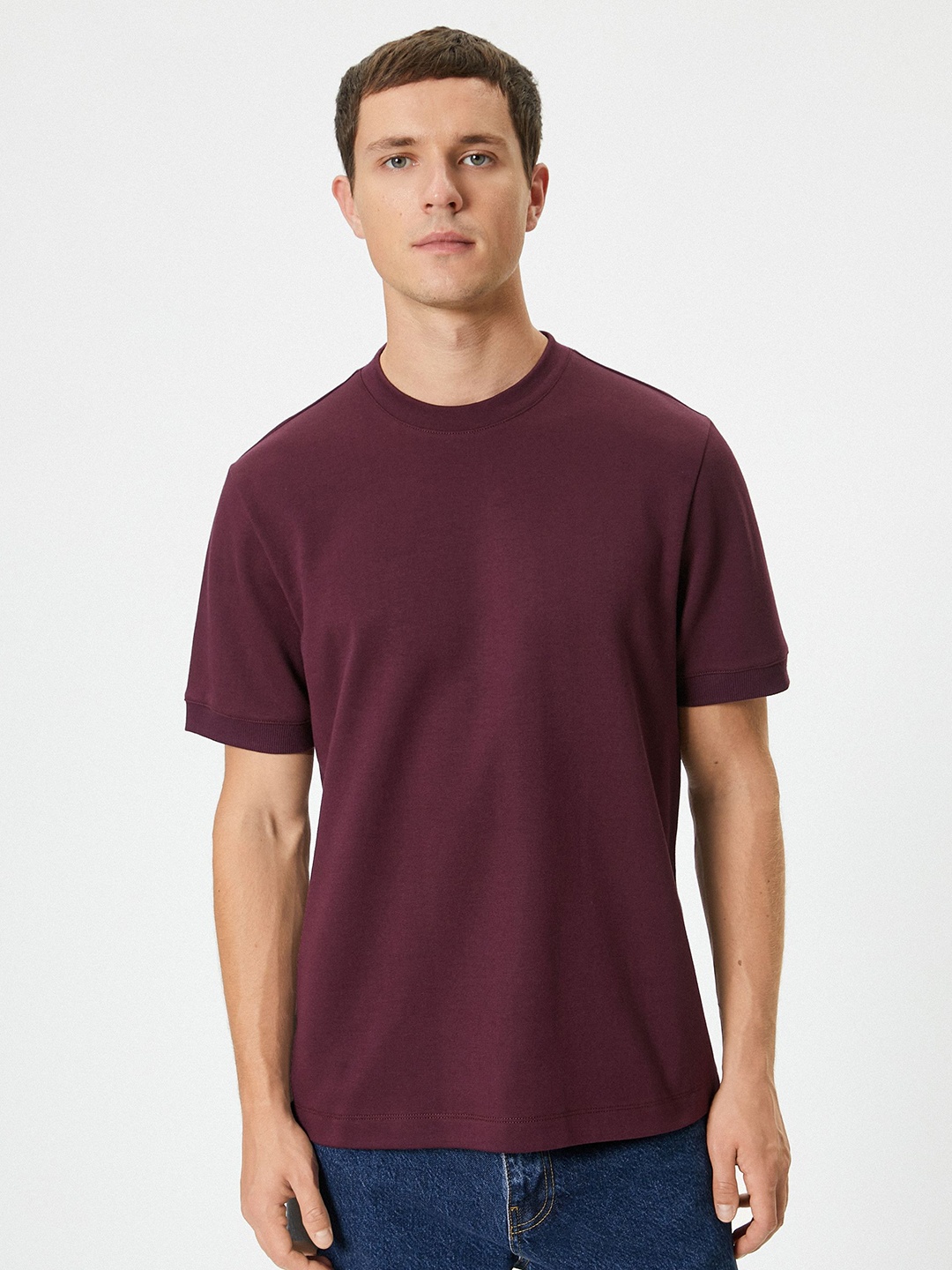 

Koton Men Drop-Shoulder Sleeves Pockets T-shirt, Multi