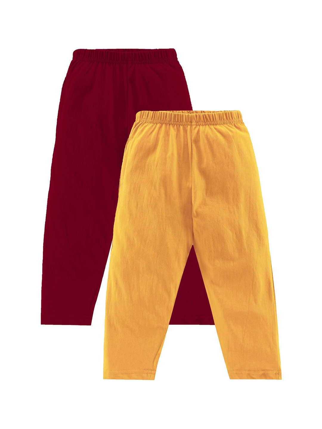 

KiddoPanti Boys Pack Of 2 Cotton Lounge Pants With Single Pocket, Red
