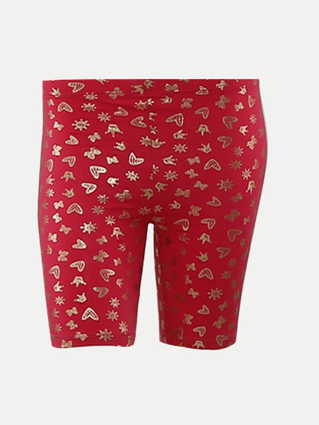

BAESD Girls Floral Printed Shorts, Red