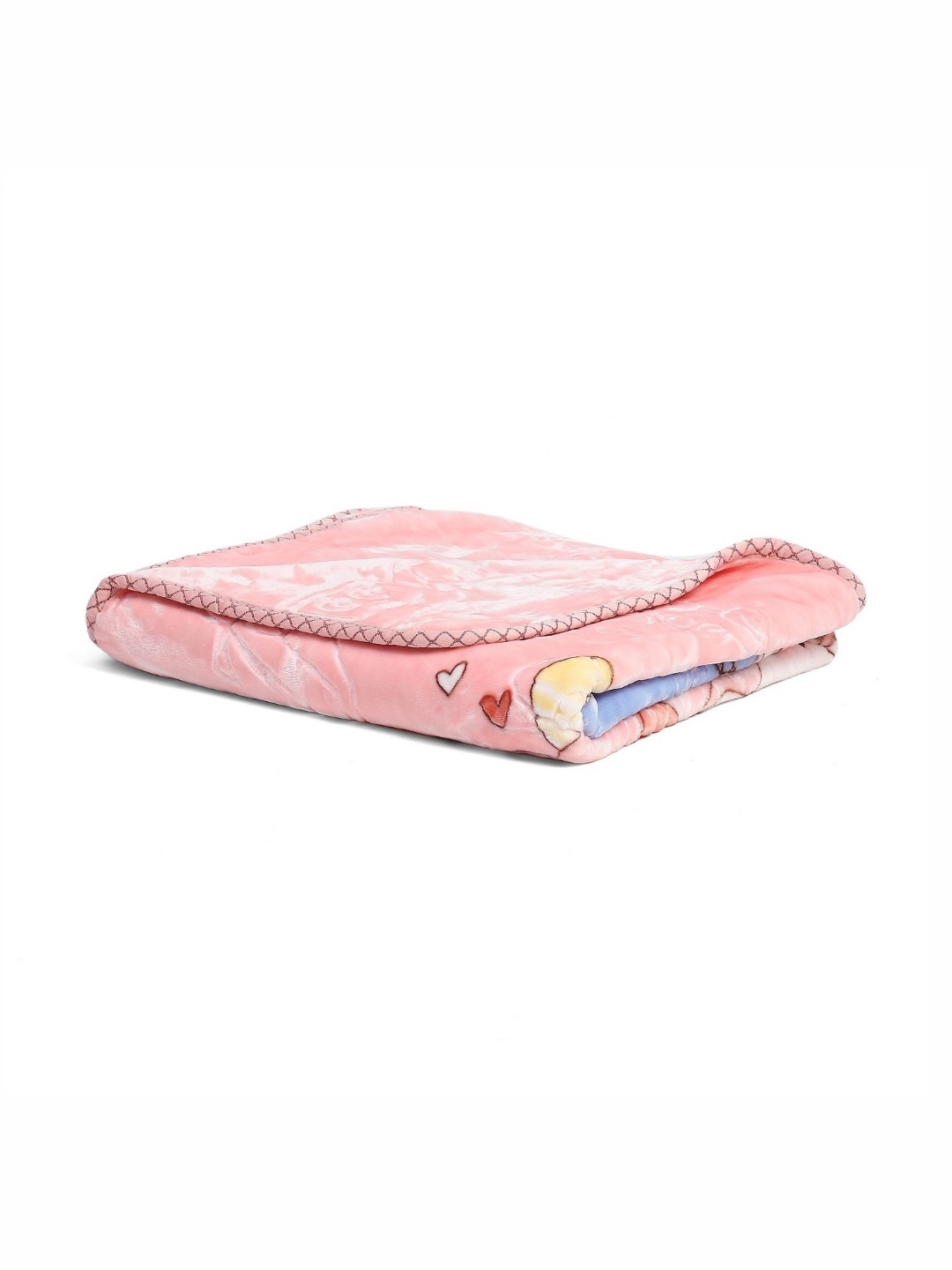 

Monte Carlo Pink & Blue Cartoon Characters Mild Winter 600 GSM Single Bed Blanket