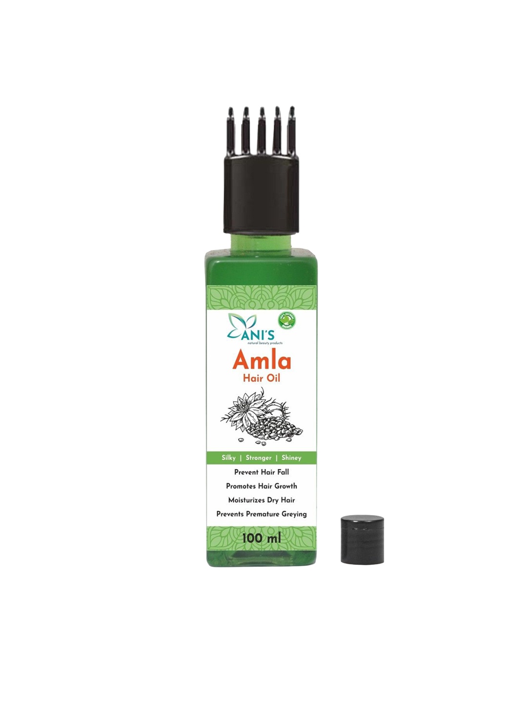 

ANI'S Amla Hair Oil For Strong & Silky Hairs - 100ml, Green