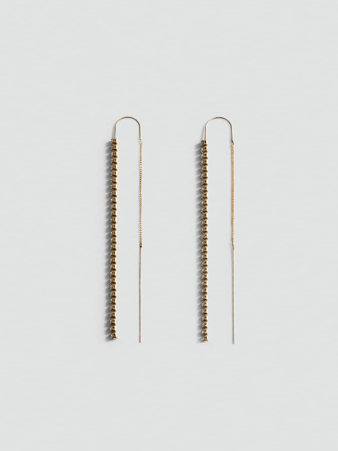 

MANGO Contemporary Drop Earrings, Gold