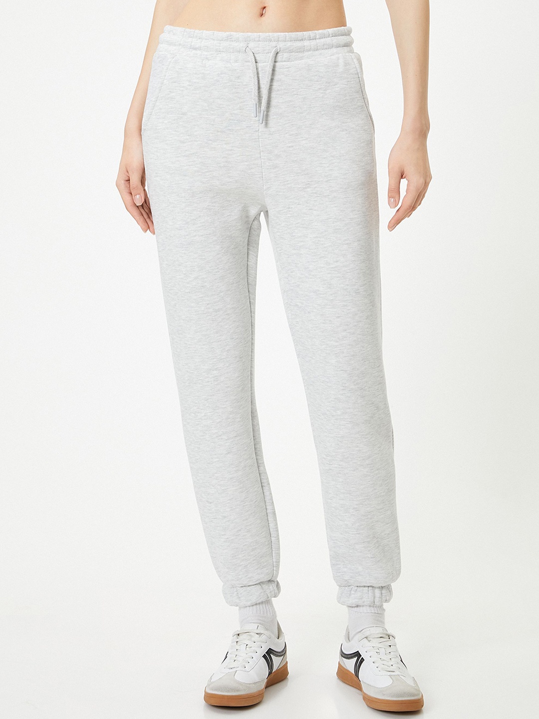 

Koton Women Mid-Rise Joggers, Grey