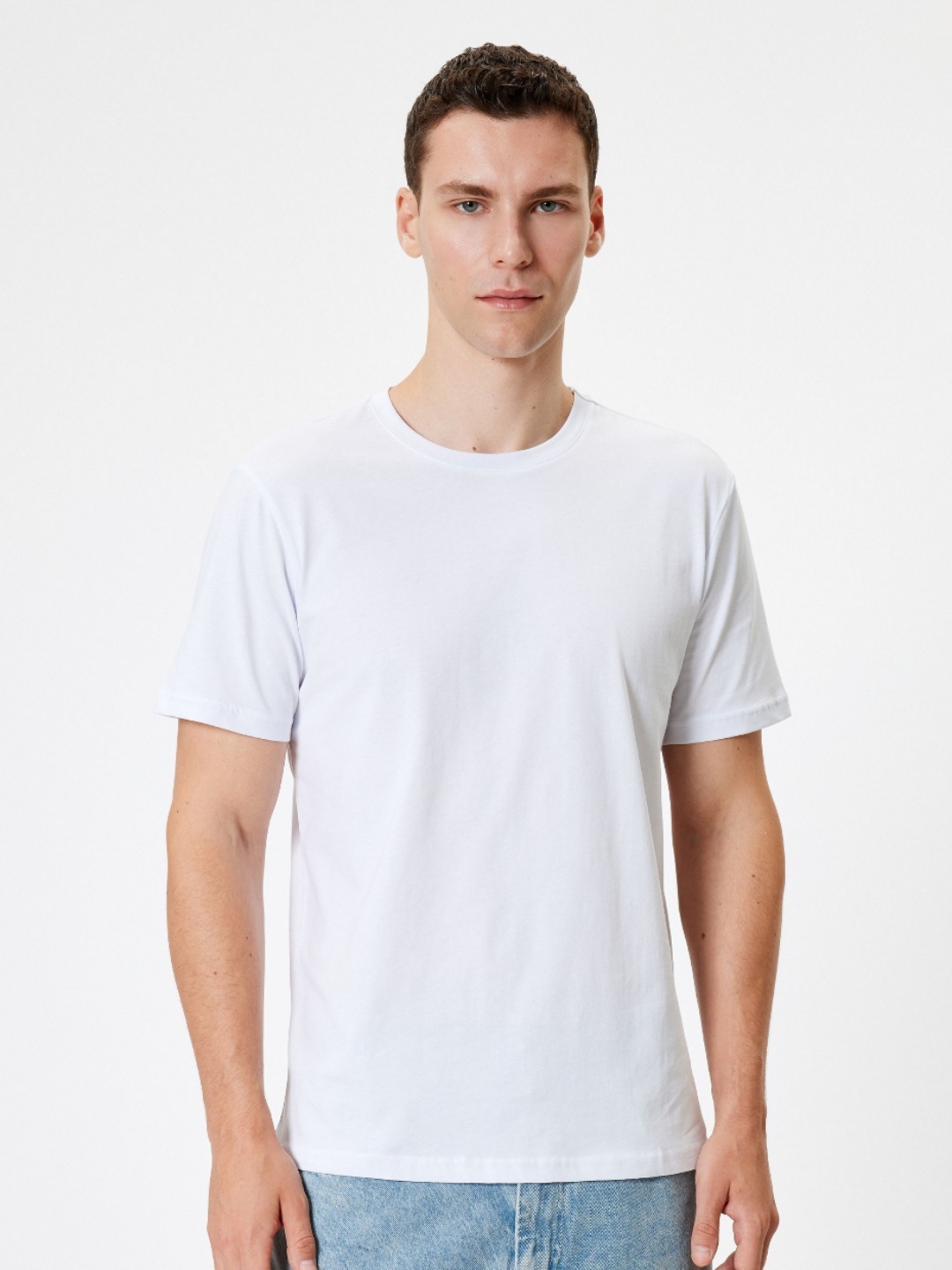 

Koton Men Raw Edge T-shirt, White
